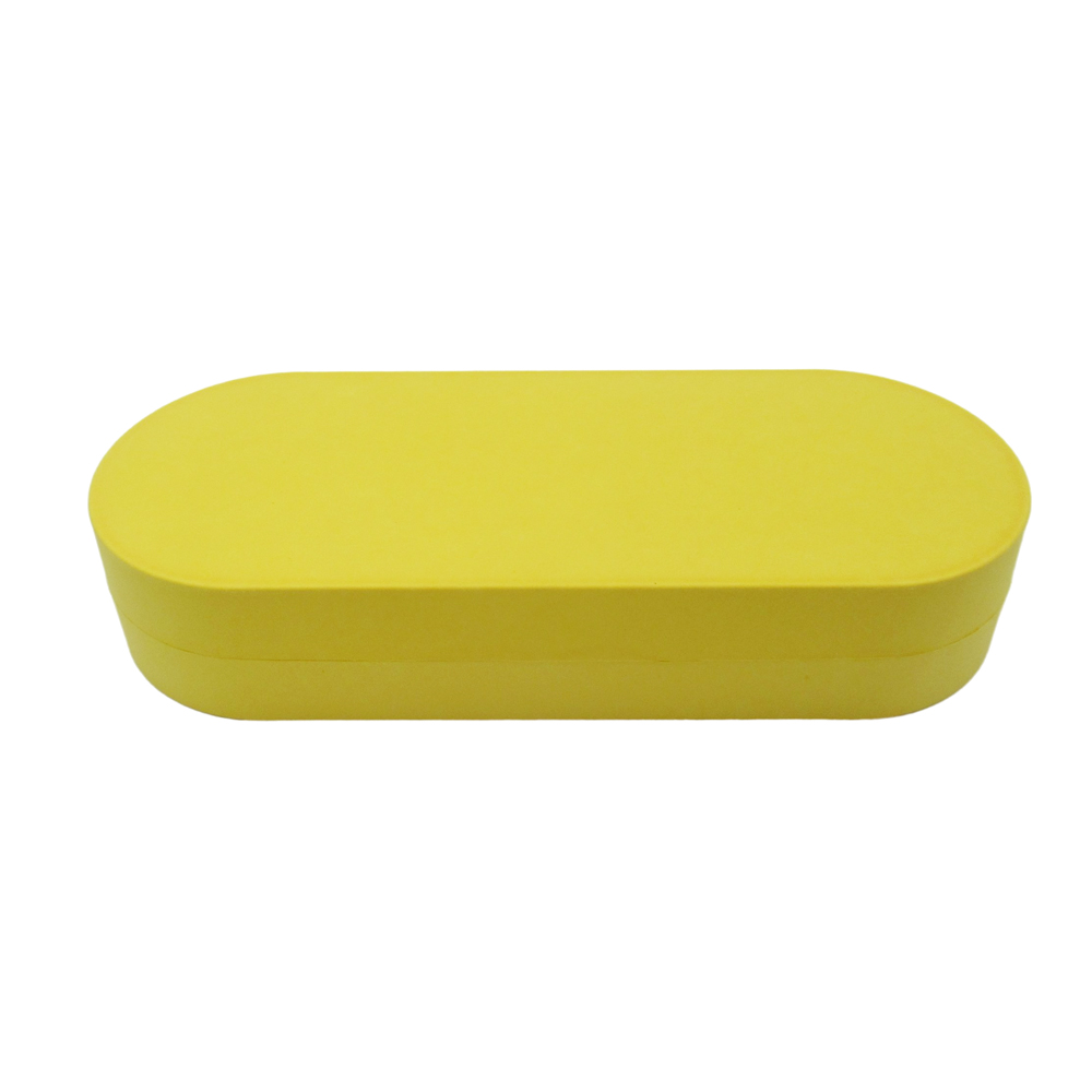 Yellow capsule bagasse box